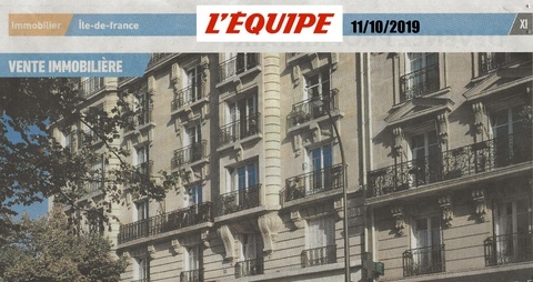 L'Equipe du 11/10/2019 - La réinvention du marché de l'immobilier